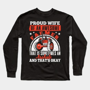 Proud Wife Of Awesome Farmer Long Sleeve T-Shirt